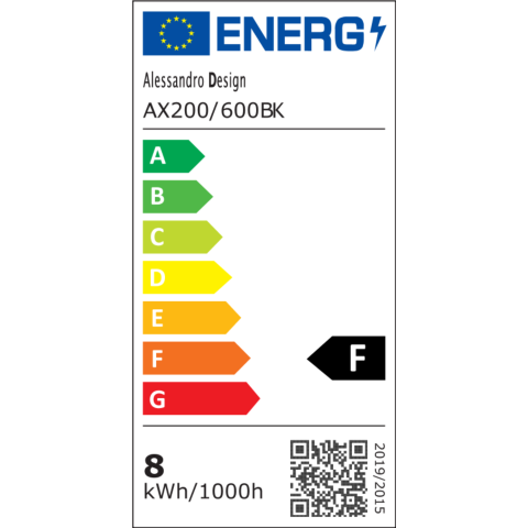 Aplica LED de Exterior Mack, Lungime 60cm, 8W, IP65, Metal, Liniar, Negru [3]