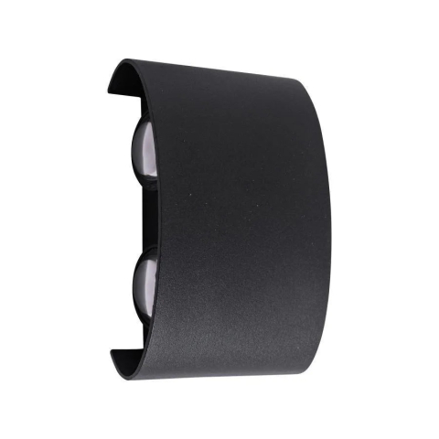 Aplica LED de Exterior si Interior, 4 Surse x 1W, IP65, ABS, Negru, 3000K [1]