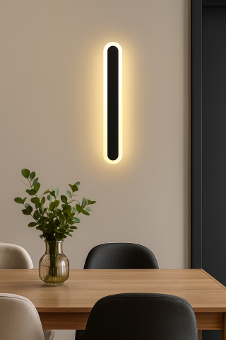 Aplica LED de Exterior SUHA, Lungime 90cm, 13W, IP65, Metal, Liniar, Negru [2]