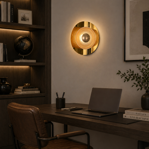 Aplica LED Decorativa DOME Lumina Rece/Neutra/Calda Auriu [2]