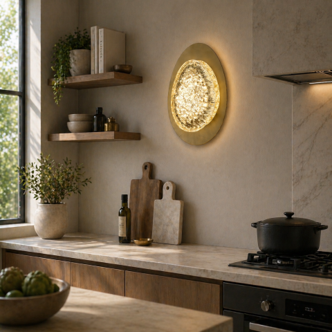 Aplica LED Decorativa GEM Lumina Rece/Neutra/Calda Auriu [2]