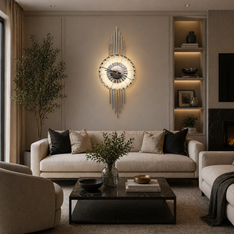 Aplica LED Decorativa HARMONY 65x25cm Lumina Rece/Neutra/Calda Crom [2]