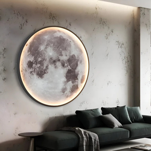 Aplica LED Decorativa Luna 54W Diametru 80CM Lumina Calda Neutra Rece 3000/4000/6000K [2]