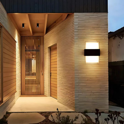 Aplica LED Exterior AMIRA, 2 Surse de lumina, Lumina Calda, Negru [1]