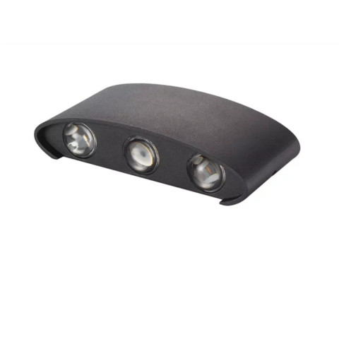 Aplica LED Exterior Ellis, 6W, 6 Surse de lumina, Lumina Calda, Negru [1]
