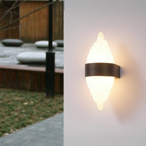 Produse Alessandro - Aplica LED Exterior ICEBERG 10W Metal IP65 Negru