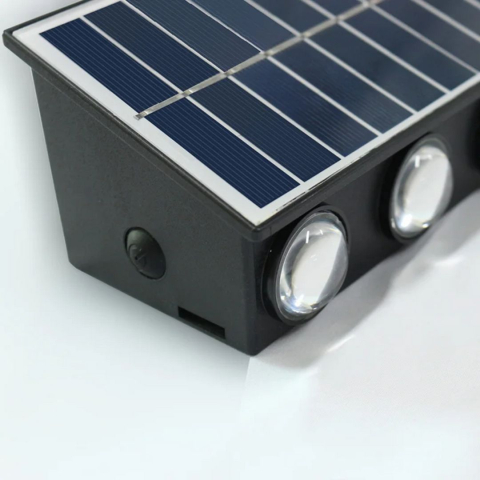 Aplica LED Exterior Solaris, 8 Surse de lumina, Lumina Calda, Negru [1]