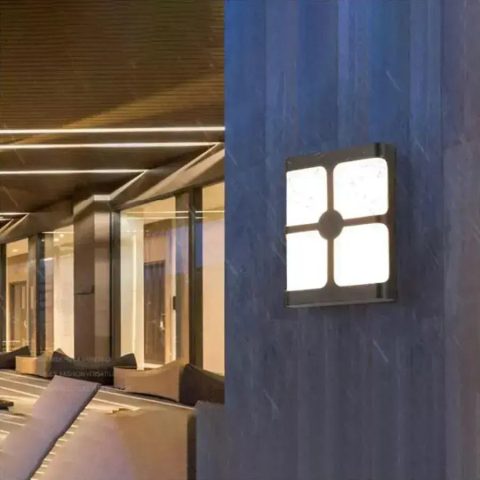 Aplica LED Exterior Timeea, 18W, Negru, 3000K [1]