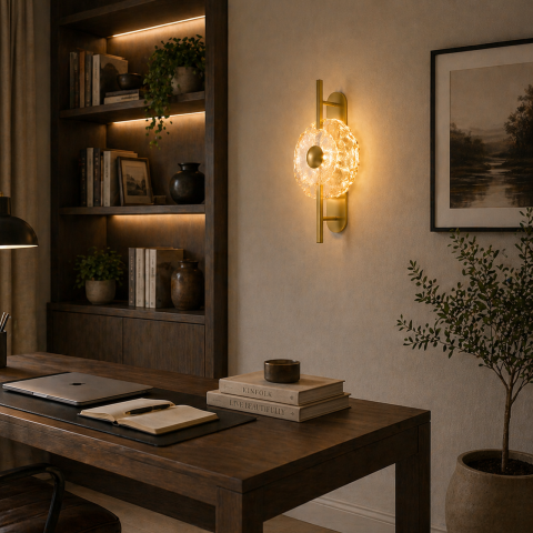 Aplica LED LUMA Decorativa Lumina Rece/Neutra/Calda Auriu [2]
