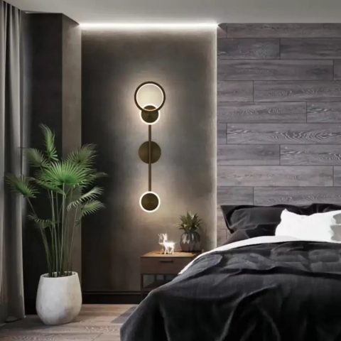 Iluminat Smart Home - Aplica LED Rilenetto 24W Negru