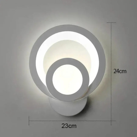 Aplica LED Urbanist 19W Rotunda Lumina Rece/Calda/Neutra Acril si Metal Alb [2]