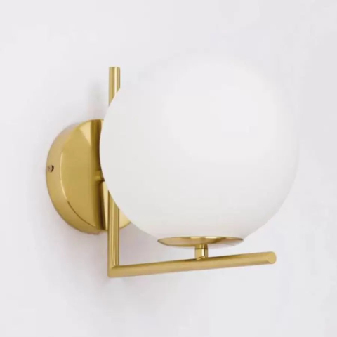 Iluminat Smart Home - Aplica Marrie 1x E27 Alb Auriu