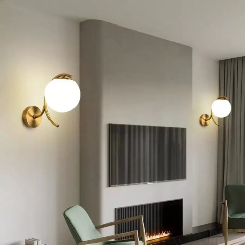 Iluminat Smart Home - Aplica Stylie 1x E27 Alb Auriu