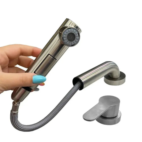 Obiecte sanitare - Baterie Bucatarie cu Dus Extractibil Inox Argintiu YSQ/106