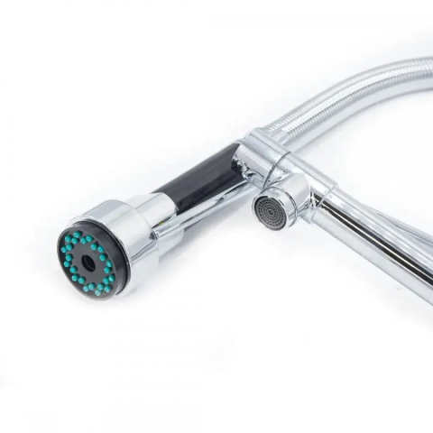 Baterie Bucatarie cu Dus Extractibil, Inox si Alama Crom, YD/301 [1]