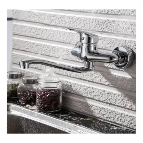 Obiecte sanitare - Baterie Bucatarie cu Pipa Rotativa, Aliaj, Crom, PM025