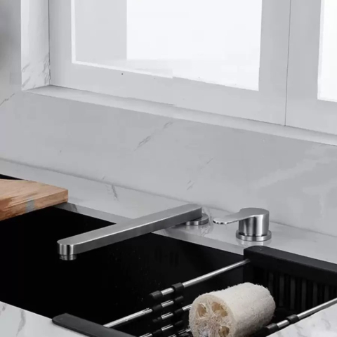 Obiecte sanitare - Baterie Bucatarie Premium, Inox Periat, Incastrat YSQ/107