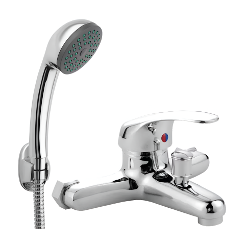 Baterii baie & bucatarie - Baterie Cada, Para Dus Si Furtun Inclus, Aliaj, Cartus Ceramic, Crom, CD001