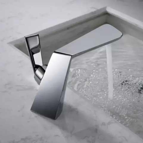 Baterii baie & bucatarie - Baterie Lavoar, Alama Sanitara, Crom, 6727