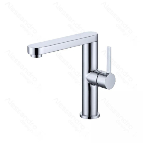 Baterii baie & bucatarie - Baterie Lavoar, Alama Sanitara, Crom, 9107