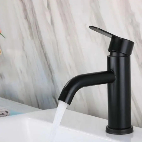 Obiecte sanitare - Baterie Lavoar, Inox SUS304, Negru, HS/LY007