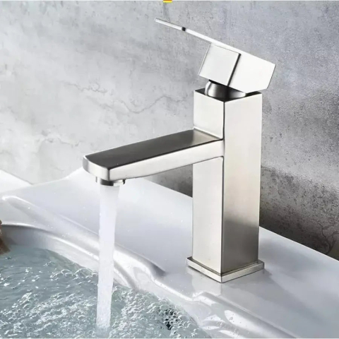 Obiecte sanitare - Baterie Lavoar, Inox SUS304, Satinat, MP009
