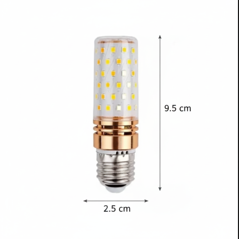 Bec E27 LED, 16W, Lumina Rece, 6000K, Auriu [1]