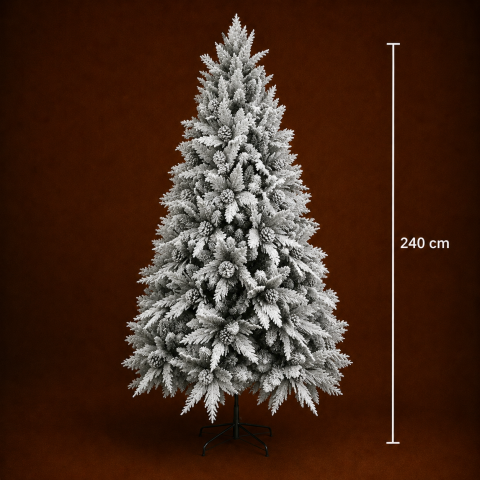 Brad Artificial GLEIS, 240 cm, 1770 varfuri, Suport Metalic, Verde [3]