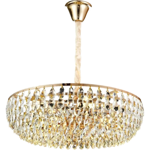 Candelabru Cristal CC1677/400GD, 4xE14, Auriu Lucios, Inaltime Reglabila, Metal si Cristal [3]