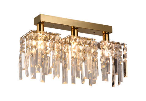 Produse Alessandro - Candelabru Cristal CC180/3GD, 3xE14, 35x6x9, Auriu, Cristal, Fier