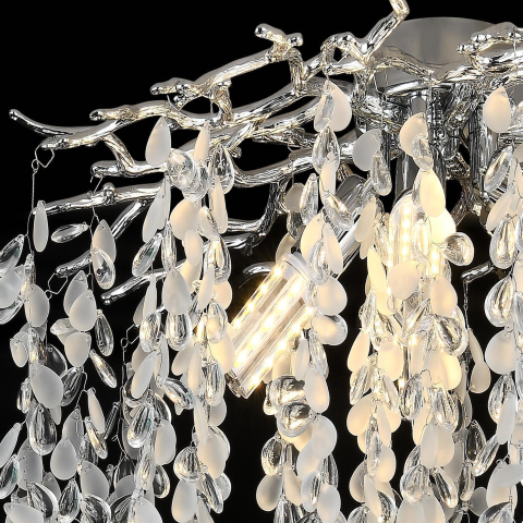 Candelabru Cristal CC8080/D500CH, 5x E14, Diametru 50cm, Crom [1]