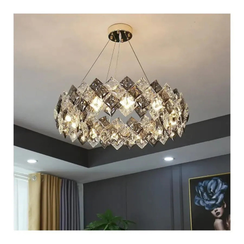 Candelabru Cristal Hara 9x E27 Argintiu [2]