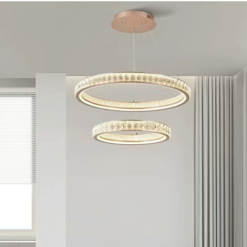 Candelabru Cristal, Kensington Magno, 111W, Auriu, 2 elemente, Inaltime reglabila, Lumina Calda/Rece/Neutra [2]