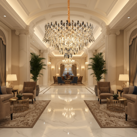Produse Alessandro - Candelabru Cristal MONARCH Magno 12xE14, Diametru 60cm, Inaltime 40cm, Auriu Lucios, Inaltime Reglabila, Design Elegant