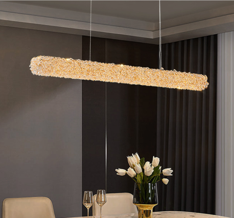 Candelabru Cristal, PRAGA Imperio, 35W, 96cm, Lumina Rece/Calda/Neutra, Auriu, Inaltime Reglabila [1]