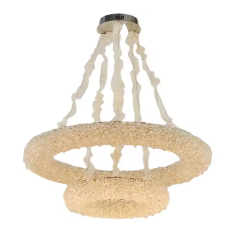 Candelabru Cristal, PRAGA Imperio, 78W, Diametru 71cm, Lumina Rece/Calda/Neutra, Auriu, Inaltime Reglabila [2]
