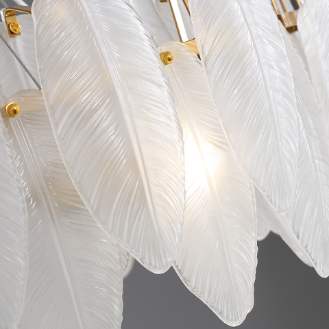 Candelabru Cristal VAUX-LE-VICOMTE Eleganza, 6x E14, Diametru 50cm, Auriu, Inaltime Reglabila [1]