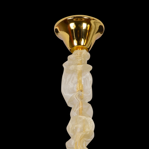 Candelabru Cristal VENARIA 6x E14, Diametru 40cm, Auriu Lucios, Inaltime Reglabil [3]