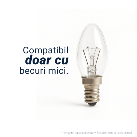 Candelabru Cristal VERSAILLES Petito 3xE14, Diametru 30cm, Auriu Lucios si Negru, Inaltime Reglabila [3]