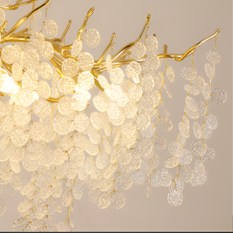 Candelabru Cristal WALTZ Serenade, 6xG9, Auriu, 40cm, Inaltime Reglabila [1]