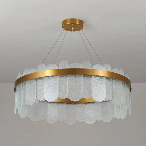 Candelabru LED cu Telecomanda Alvaro 128W Dimabil Auriu [2]