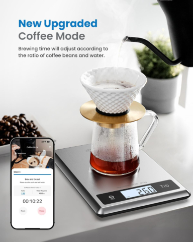 Cantar SMART Digital Nutritional de Bucatarie RENPHO Calibra 1 – Bluetooth, Calorii, Dieta si Fitness [4]