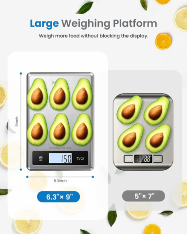 Cantar SMART Digital Nutritional de Bucatarie RENPHO Calibra 1 – Bluetooth, Calorii, Dieta si Fitness [6]