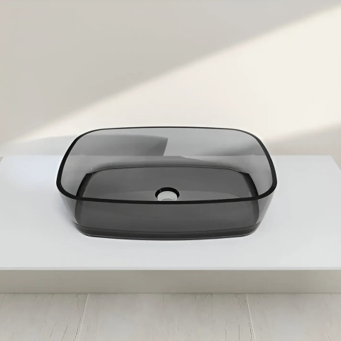 Chiuvete Baie si Bucatarie - Chiuveta Baie Rasina 60x40 cm Gri Inchis