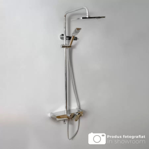Baterii baie & bucatarie - Coloana Dus, Alama Sanitara, Crom, SJG/2450