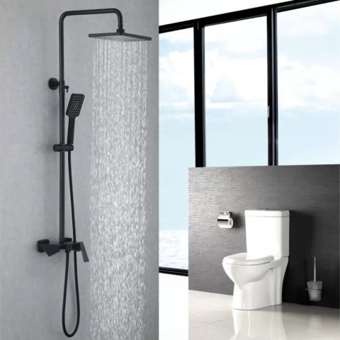 Baterii baie & bucatarie - Coloana Dus, Alama Sanitara, Negru, 6720H