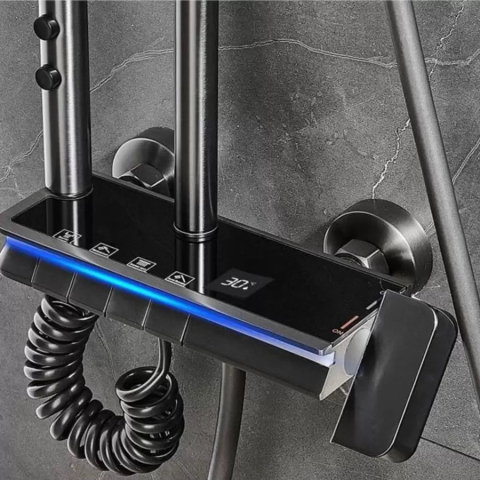 Coloana Dus Inox, Gri Inchis, OD3904 [2]