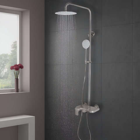 Obiecte sanitare - Coloana Dus, Inox SUS304, Satinat, N/LY001