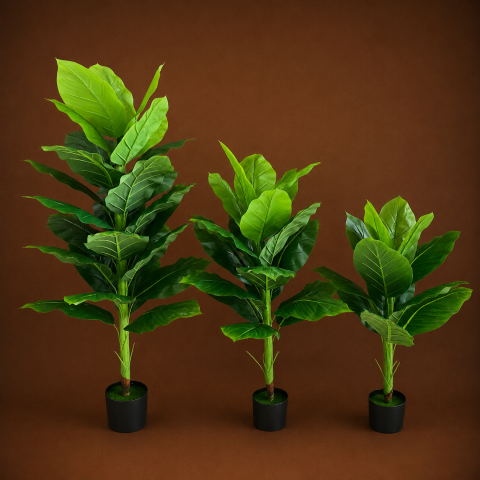 Decoratiune Bananier Musa, Plastic, 130 cm, Verde [3]