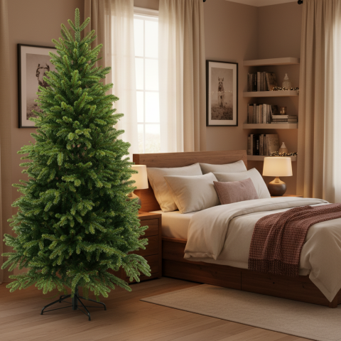 Curte si Gradina- Solutii Smart pentru Exterior - Decoratiune Brad Artificial EIS, 180 cm, 545 varfuri, Plastic, Verde